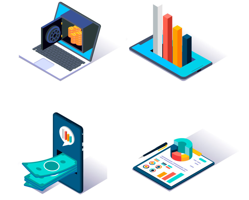 IT audit services icons